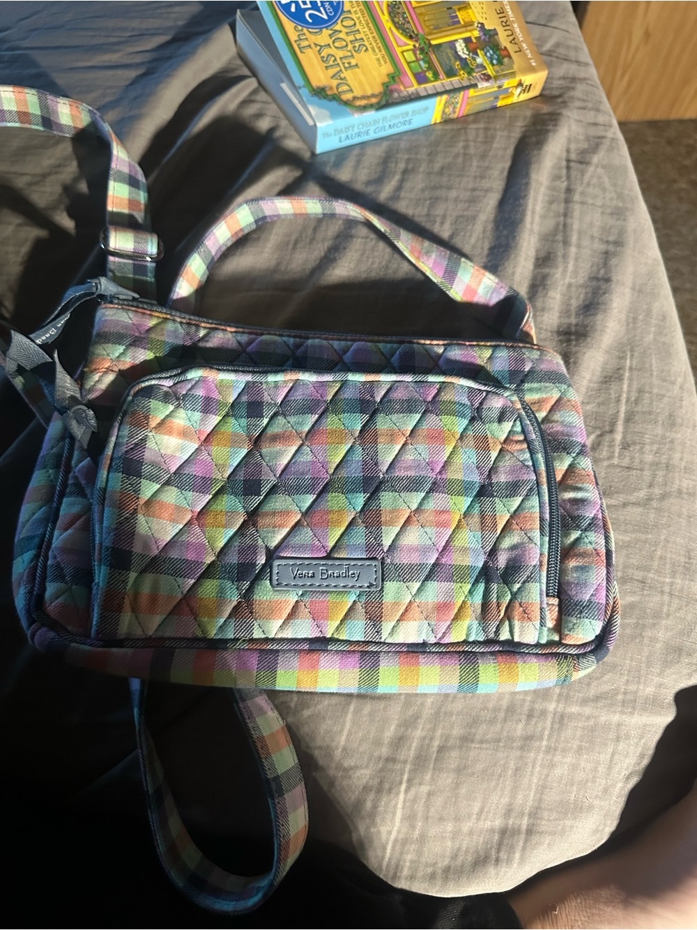 Vera Bradley Pastel Multicolor Quilted Crossbody Bag